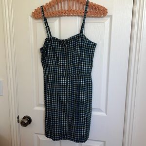 Aeropostale plaid Full zip up mini dress